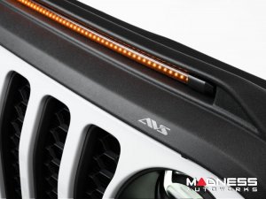 Jeep Gladiator JT Hood Shield - AVS Aeroskin - Low Profile w/ Lights - Black 